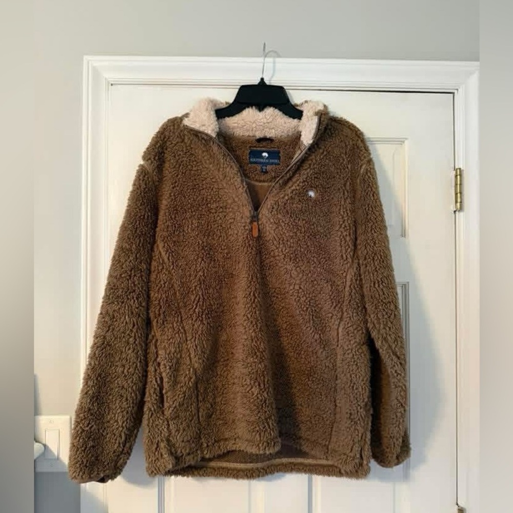 Southern shirt Sherpa pullover